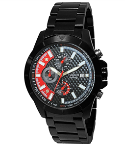 Crongrafo Masculino Tuguir Analgico Infinity TGI37041 Preto e Vermelho