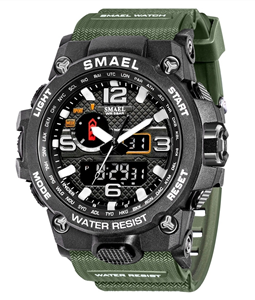Relgio Masculino Smael AnaDigi 1545D Verde e Preto